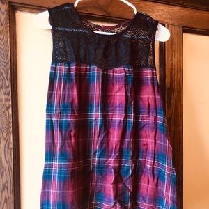 Plaid top